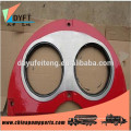 manganese steel wear plate and cutting ring for PM/Schwing/Sany pump truck